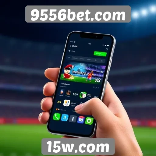 Experiência do usuário no mobile em 9556bet.com